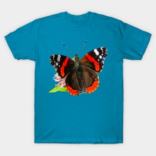 Red Admiral Butterfly T-Shirt